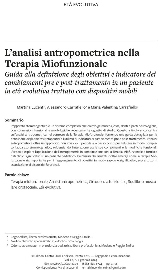 Deglutizione atipica e riabilitazione logopedica